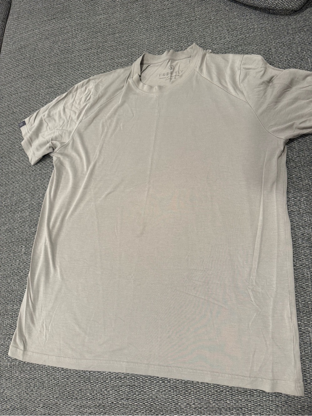 Free Fly Apparel Men's Crew T-Shirt - Light Gray